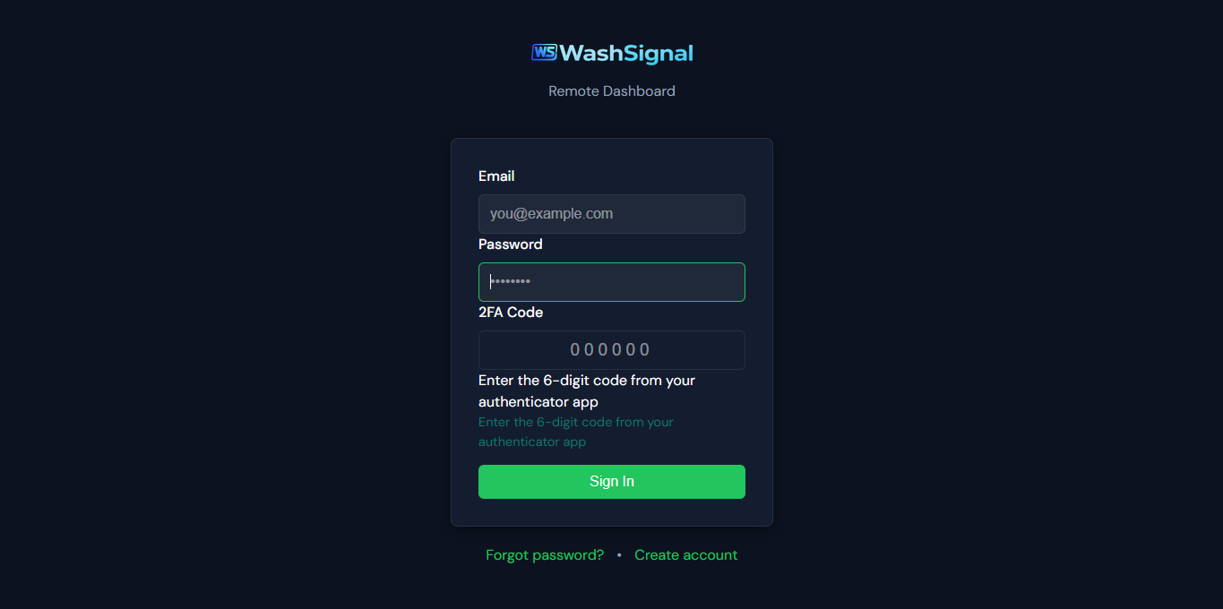 2FA setup